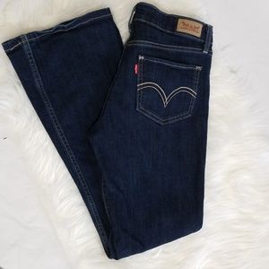 Levi's 518 Superlow Dark Wash 5s